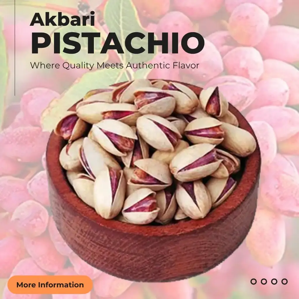 Premium Iranian Akbari Pistachios – Luxury grade, supplied by Apageco Global Trading